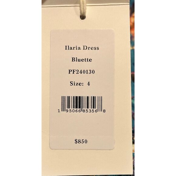 ULLA JOHNSON Ilaria Silk Dress in Bluette NWT Size 4 - Picture 10 of 11